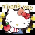 hello kitty says thank you